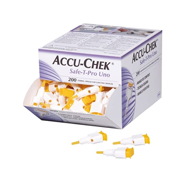 Accu Chek Safe-T-Pro Uno X 200 Unidades